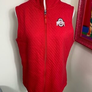 Woman’s Ohio State Red Quilted Vest